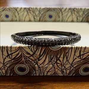 Elegant Black Bangle Bracelet